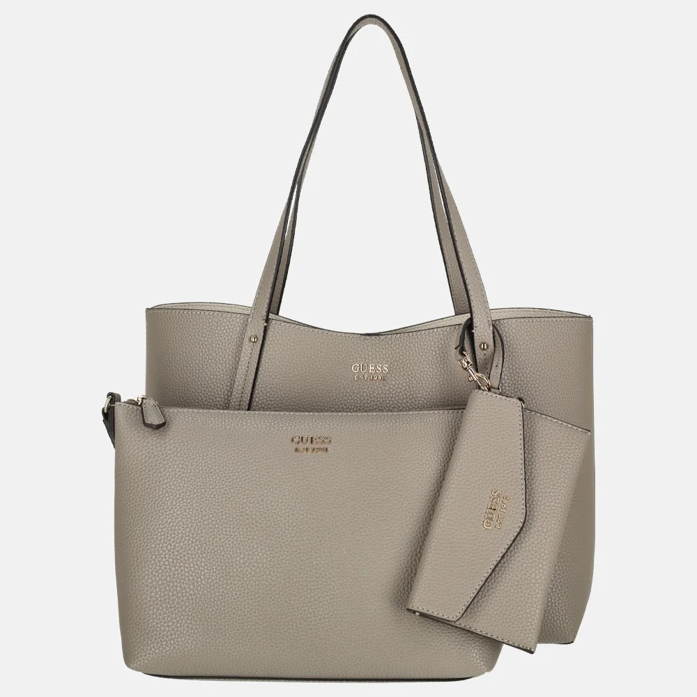 Guess Brenton shopper grijs en taupe